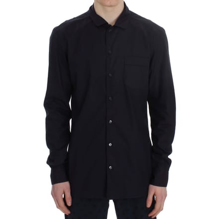 Dolce & Gabbana Heren Paarse Gestreepte Katoenen Pyjama Lounge Shirt