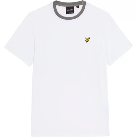 T-shirt met contrasterende halslijn Lyle & Scott