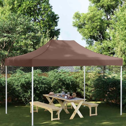 vidaXL - Partytentdak - 270 - g/m² - 4x3 - m - bruin