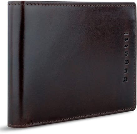 bugatti portemonnee Romano RFID Wallet With Flap 8CC Brown donkerbruin