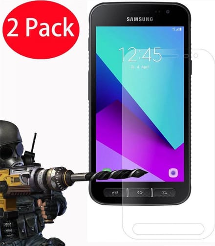 LuxeBass Screenprotector geschikt voor Samsung Galaxy Xcover 4 / 4S [ 2 Pack ] - glas scherm - bescherming