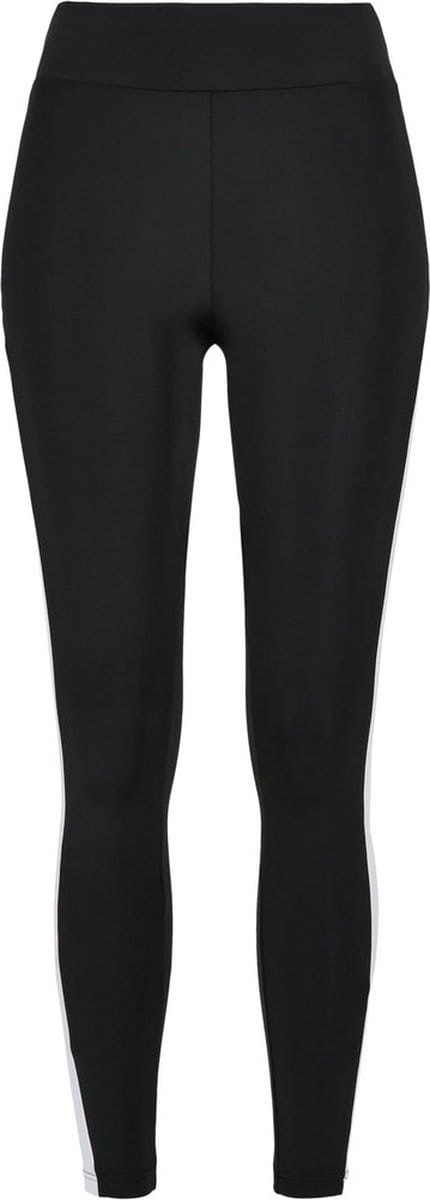 Urban Classics - Color Block Sportlegging - M - Zwart/Wit