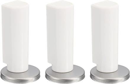 Magnetische Deurstopper - Deurvanger - Deuren Op Hun Plaats - Boorvrij Ontwerp - 3 Stuks - Puur Wit