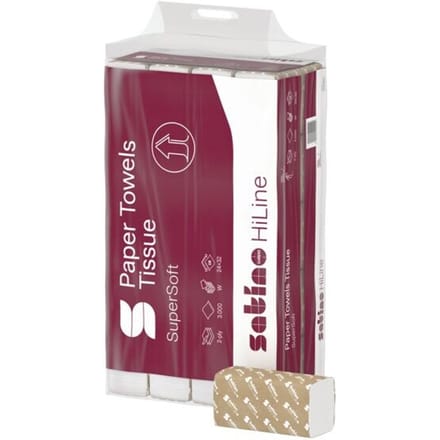Satino Handdoekpapier Prestige 240 x 320 mm, 2-laags wit, W-vouw