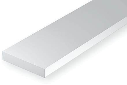 Evergreen Modelbouwdecoratie - 199 Strip 6,3mmX6,3mmX35cm Styreen