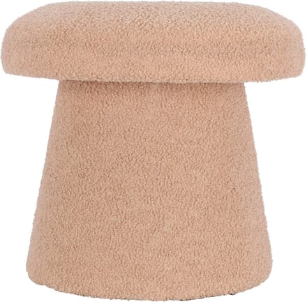 Home & Styling Teddy Paddenstoel Poef - Ø38xH43cm - Beige