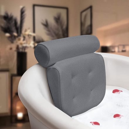 Igoods Luxe Home Spa Badkussen - Thuisspa - Luxe badaccessoires- Grijs
