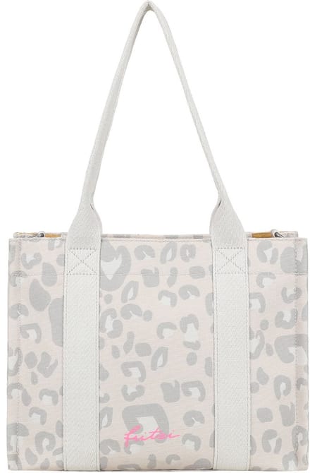 Fritzi aus Preußen schoudertas Tote Shopper Canvas Leo Sand beige