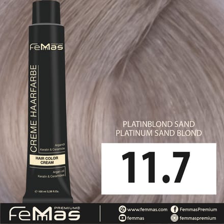 Femmas (11.7) - Haarverf - Platinablond Zand - 100ml