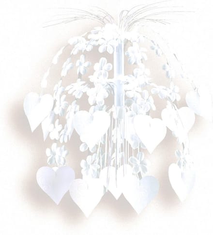 Amscan Feestdecoratie Bloemen & Harten Wit 70 Cm