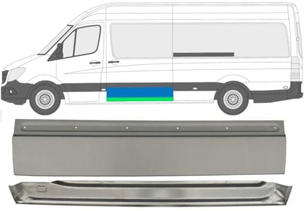 Interne reparatie achterste deuren voor Volkswagen Crafter 2005-2017 / Links