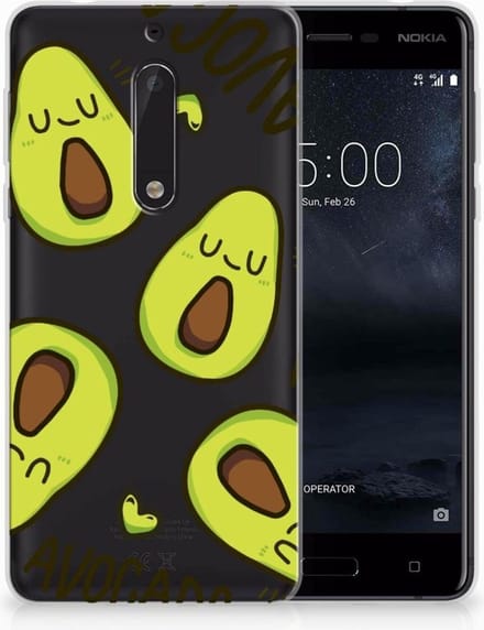 Nokia 5 Telefoonhoesje met Naam Avocado Singing