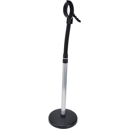 Support Sèche-Cheveux Rotation 360 Degrés Col de Cygne Hauteur Réglable Col Flexible Base Robuste Sèche-Cheveux Mains Libres black
