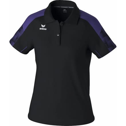 Erima Evo Star Polo Dames - Zwart / Violet | Maat: 36
