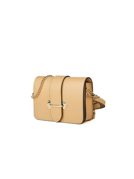 Giulia Monti Schoudertas/Taille Tas Beige