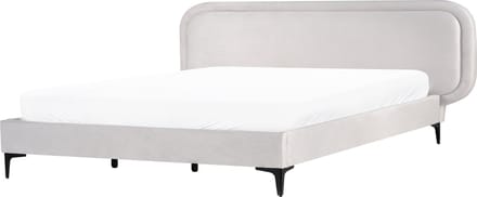 SUZETTE - Tweepersoonsbed - Lichtgrijs - 180 x 200 cm - Polyester