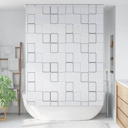 vidaXL - Rolgordijn - voor - douche - 140x240 - cm - vierkant