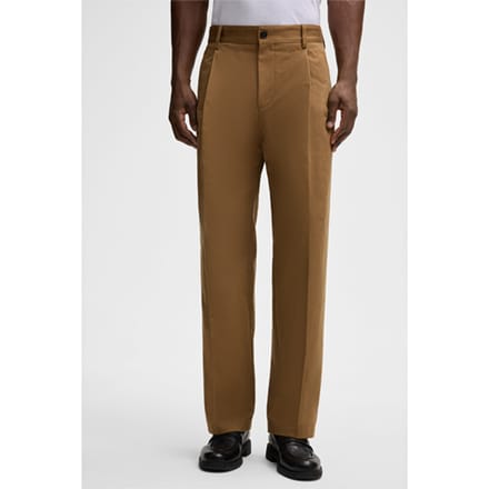 Kostuumbroek Jarod van camel gabardine