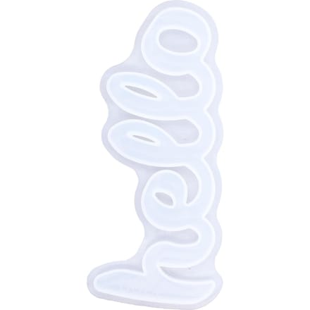 Siliconen Mal DIY Engels Woord Letter Kristal Epoxy Spiegel Siliconen Mal Decoratie white
