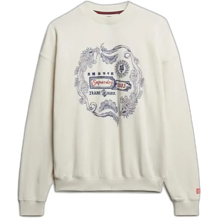 Superdry - Tokyo Narrative Oversized Sweatshirt - Dames - Truien