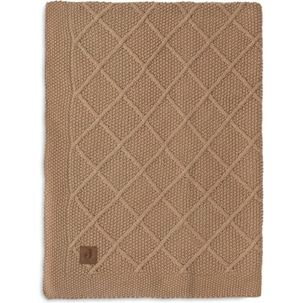 Jollein Winter Deken Ledikant 100x150cm Check Knit Biscuit