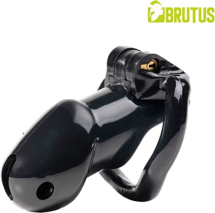 Brutus - Ergo - Chastity Cage Black - Ergonomisch - Stealth slot