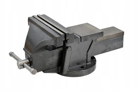 AWTOOLS werkbankklem 125mm - Gietijzer, Geharde Bekken