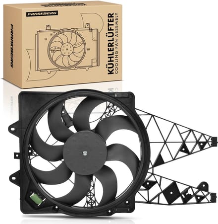 Frankberg 1x Motorradiator enkele ventilator