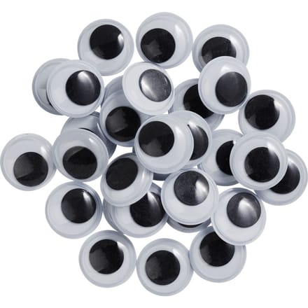 VBS Wiebeloogjes om op te plakken "Rond", 20 mm, 30 stuks