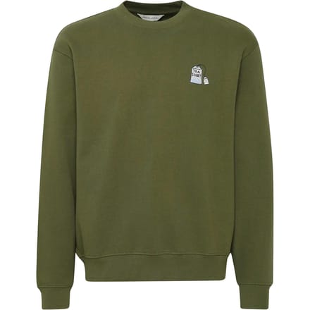 Sweatshirt met borduring op de borst Casual Friday Liams 0200