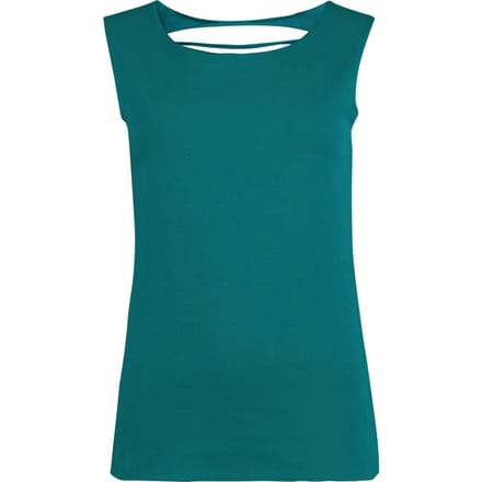R.E.D. Rock-Engineered Design turquoise top met cut-outs en onafgewerkte randen - Dames - M