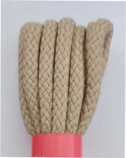 Strickers Veter - Donker Beige - Dik Rond - Lengte 120 cm - Dikte 4 mm - Schoenveter