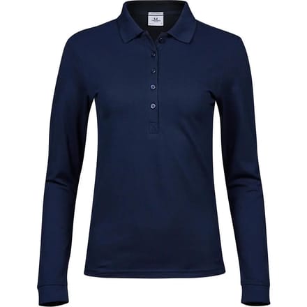 Tee Jays - Women´s Luxury Stretch Long Sleeve Polo - Navy - M