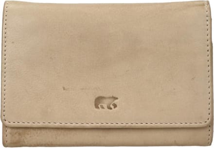 Bear Design Flappie Portemonnee Dames - Ritsportemonnee - RIFD - Leer - Beige