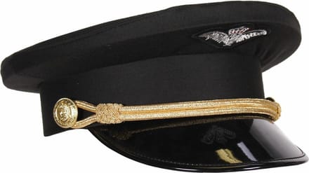 Pilotenpet Luxe - Zwart - Een Stuk - Maat 61