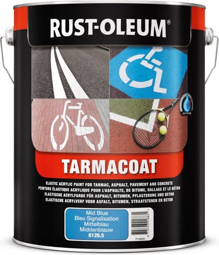 Rust-Oleum TARMACOAT Vloerverf 5 liter - RAL9017 Verkeerszwart