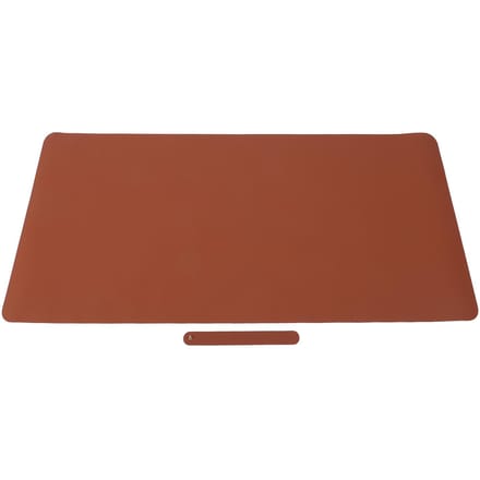 PU Lederen Bureauonderlegger Enkelzijdig Waterdichte Beschermmat voor Schoonheidssalon Huis Kaptafel brown