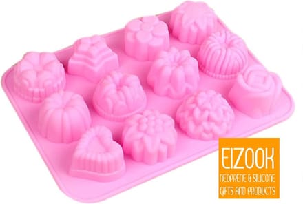EIZOOK Silicone fruit bloem cake bak ijs vormen | Roze