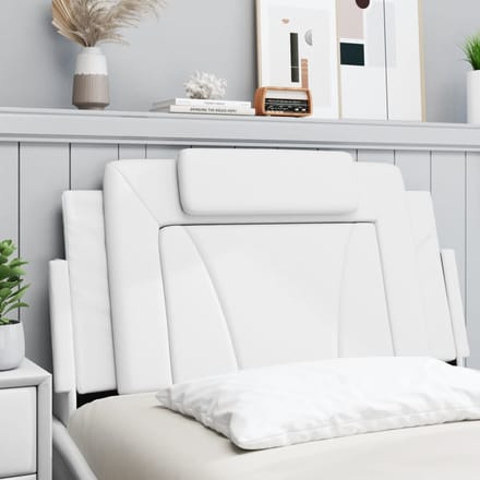 vidaXL - Hoofdbordkussen - "Viana" - Wit - 100 - cm - Kunstleer