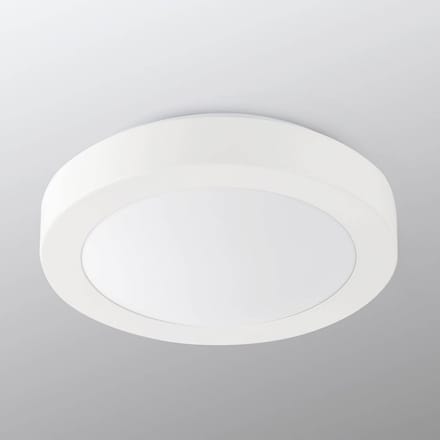FARO BARCELONA Badkamer-plafondlamp Logos, Ø 27 cm, wit