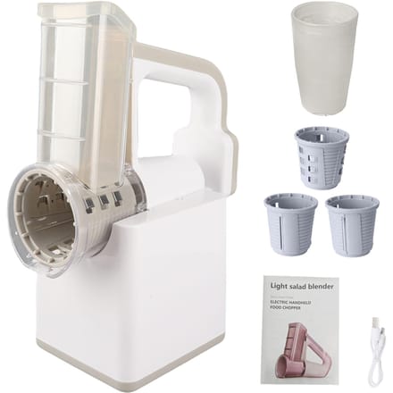 Draadloze Elektrische Roterende Kaasrasp Groentesnijder 3 In 1 Handheld Groenteshredder Salade