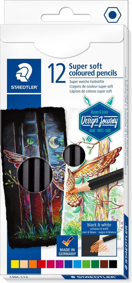 Staedtler Gekleurde potlood zacht 12 stuks 100% PEFC
