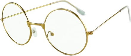 Loud and Clear® - Nerdbril - Bril Zonder Sterkte - Goud - Rond