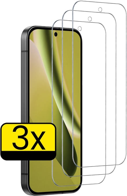 Screenprotector - Geschikt voor Google Pixel 10a - 3 Stuks - Extra Sterk - Beschermglas - Gehard Glas - Tempered Glass - Screen Protector