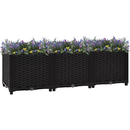 vidaXL - Plantenbak - verhoogd - 120x40x38 - cm - polypropyleen
