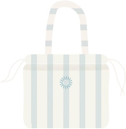 Place Réservée Holiday beach bag 32x28cm eucalyptus