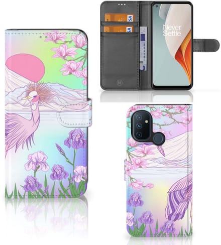 OnePlus Nord N100 Telefoonhoesje met Pasjes Bird