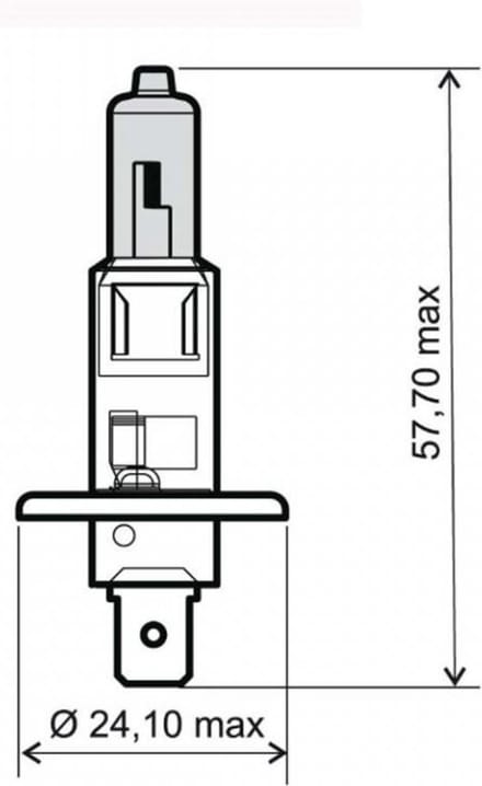 witte lamp rms h1 12v 55w voor motor scooter auto à l'unité neuf