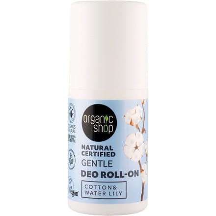 Organic Shop Natural Certified Gentle Deo Roll-On Cotton &amp; Water Lily 50 ml