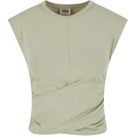 Urban Classics - Wrapped Mouwloze top - 5XL - Groen